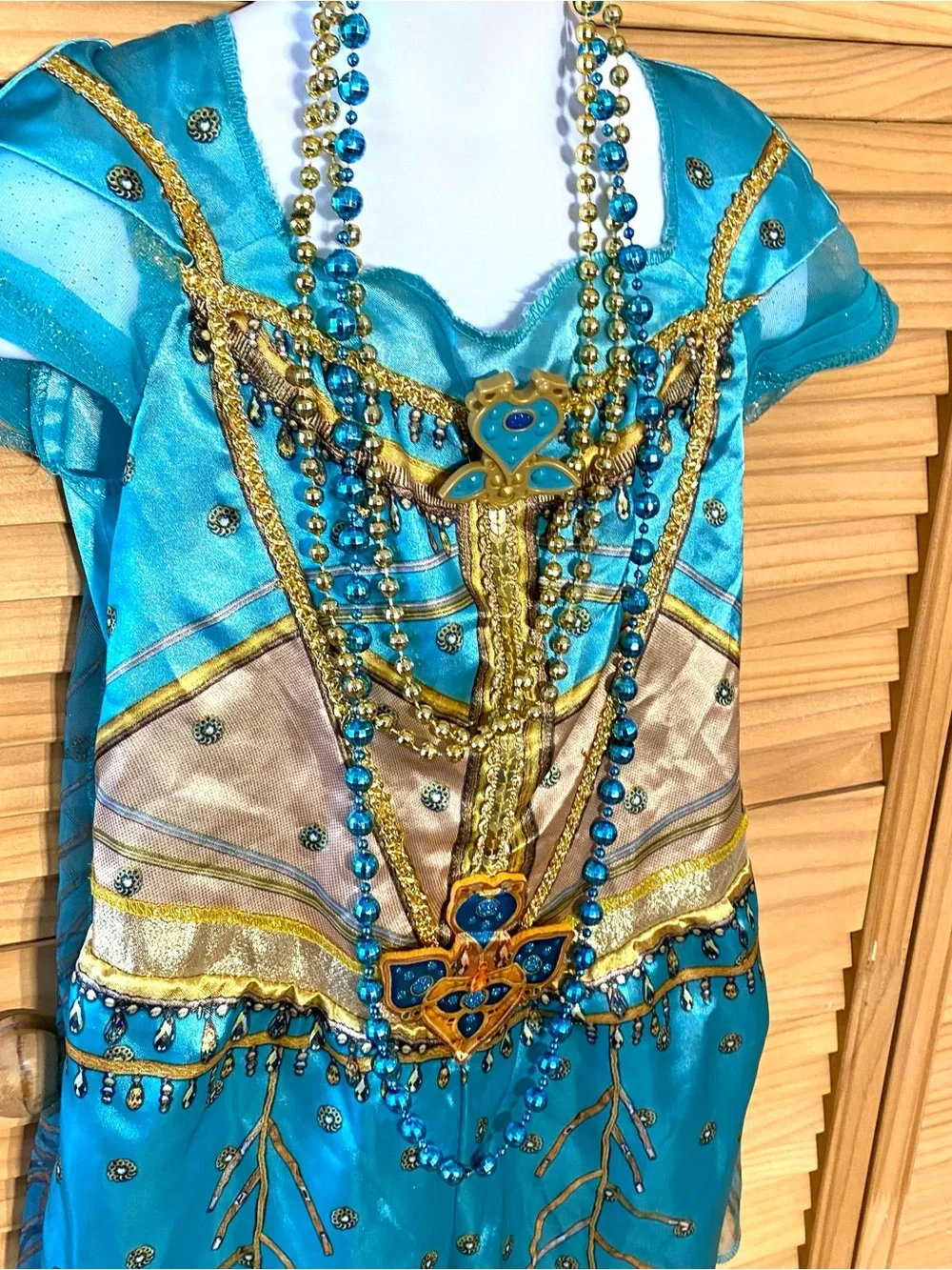 Disney Jasmine Peacock Jumpsuit Girls Halloween costume